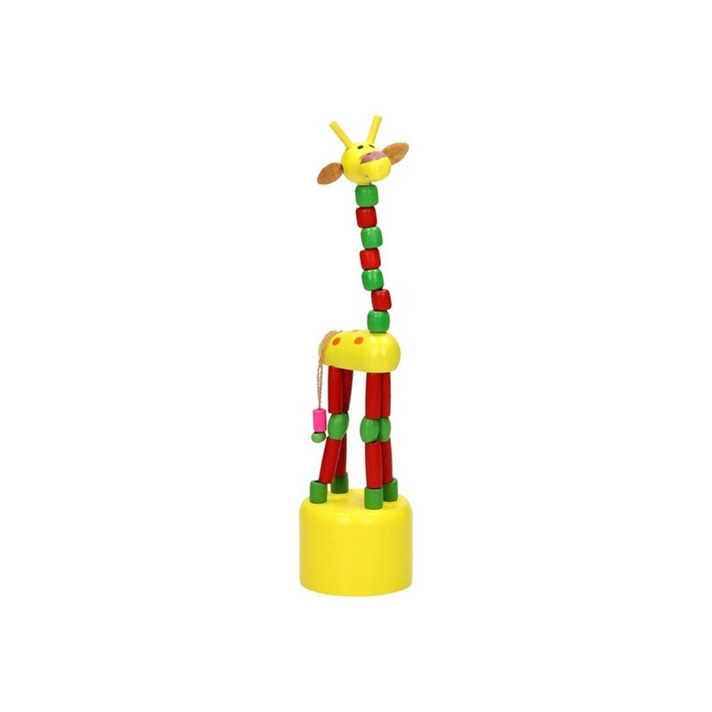 Playwood Wooden Giraffe Doll Colored