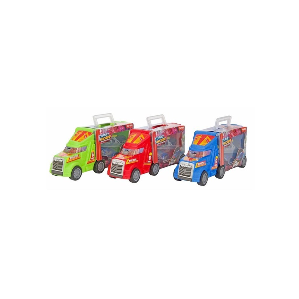 Toi-Toys Turbo Racers Truck with Race Cars 3pcs.
