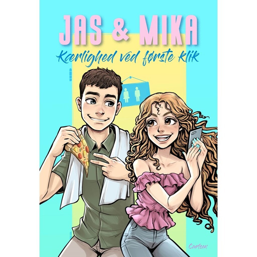 Jas &amp; Mika - Kærlighed ved første klik - Børnebog - Hardcover