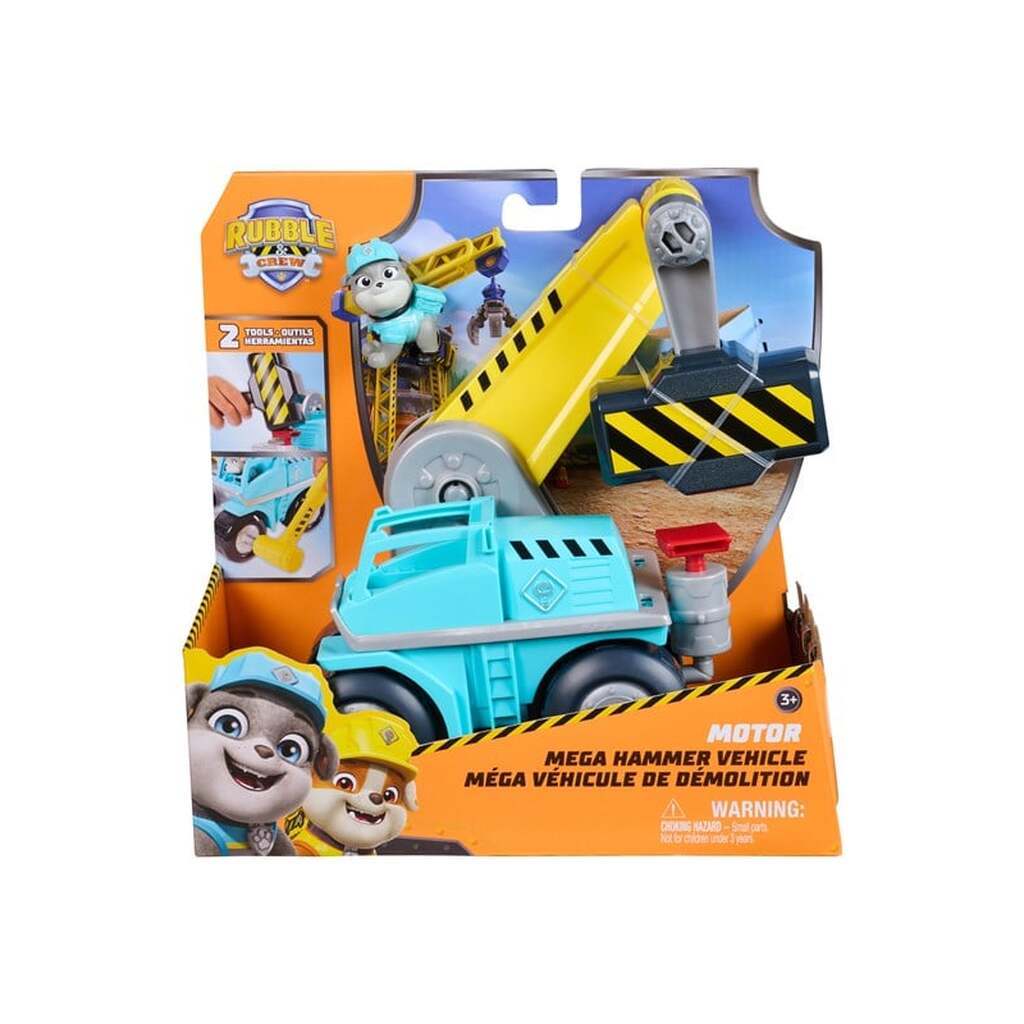 Paw Patrol Rubble &amp; Crew Big Build Tool Vehicle - Motor