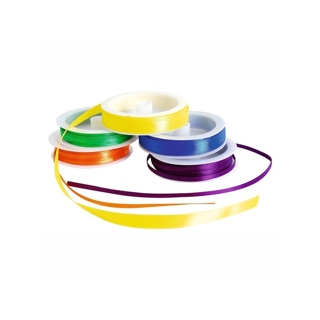 Colorations - Satin Ribbon 16 Spools Colored 120mtr.