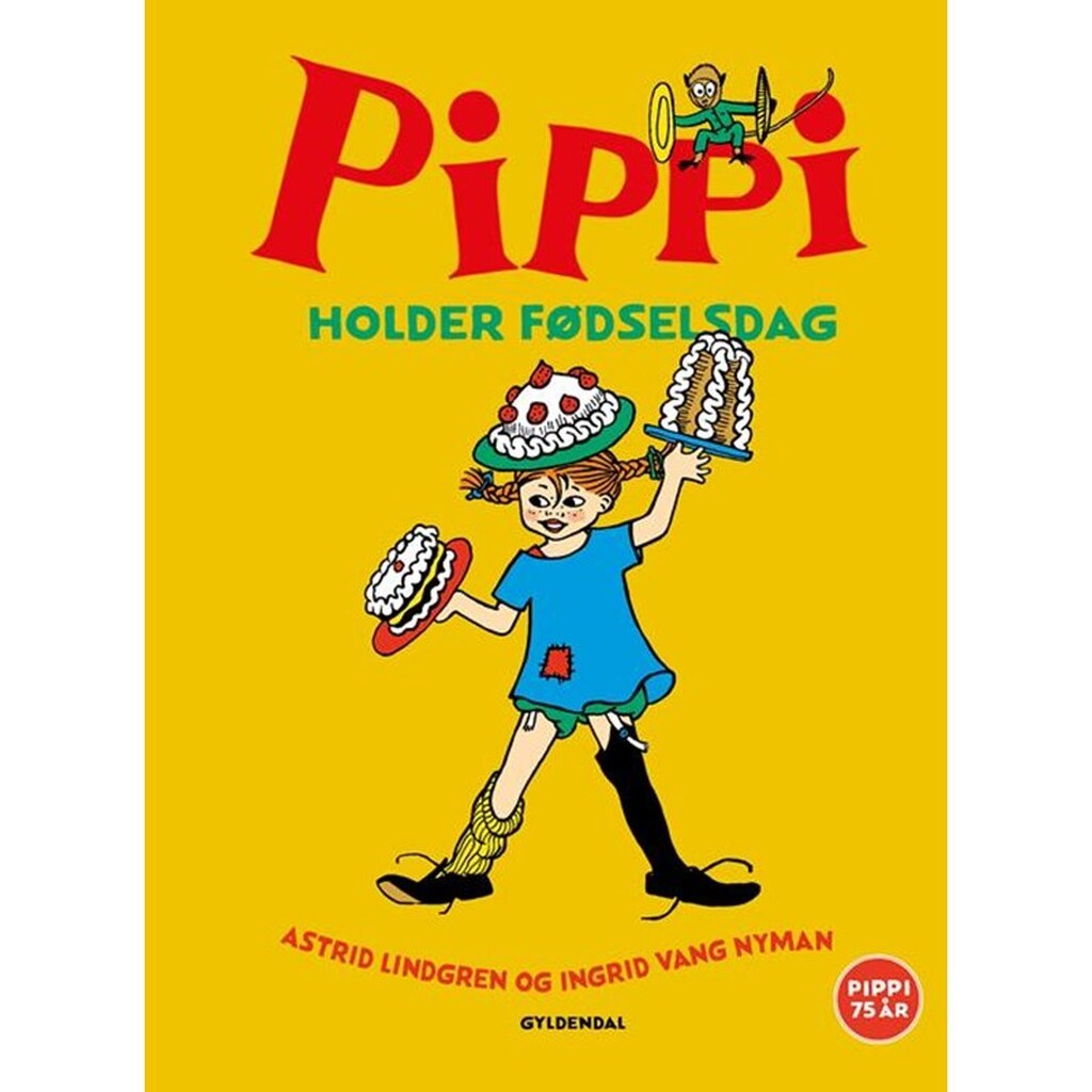 Pippi holder fødselsdag - Børnebog - Hardcover