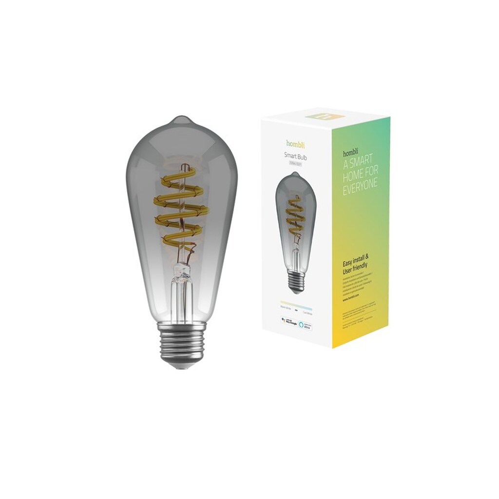 Hombli Smart Bulb ST64 CCT Filament (E27) Smokey