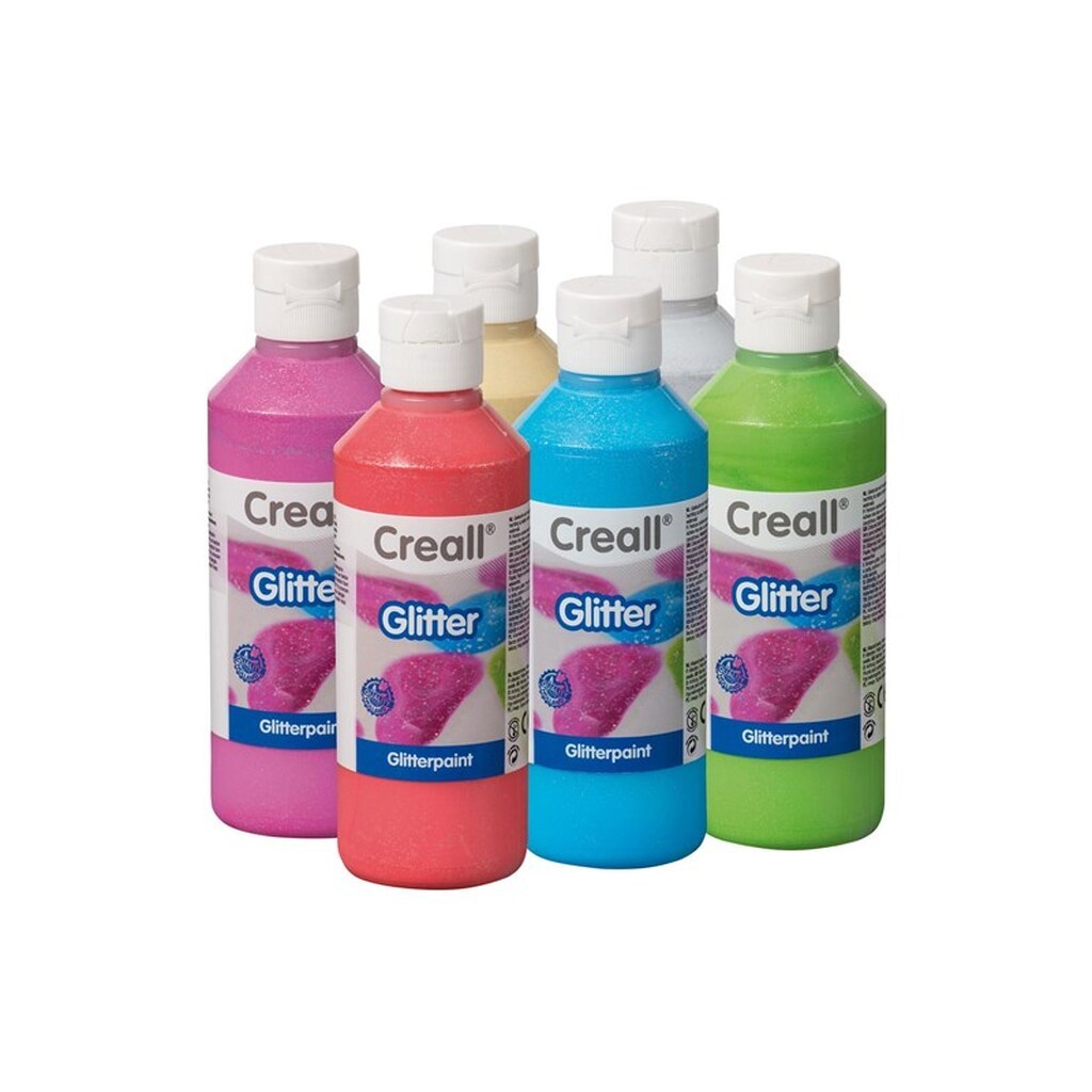 Creall Glitter paint 6x250ml