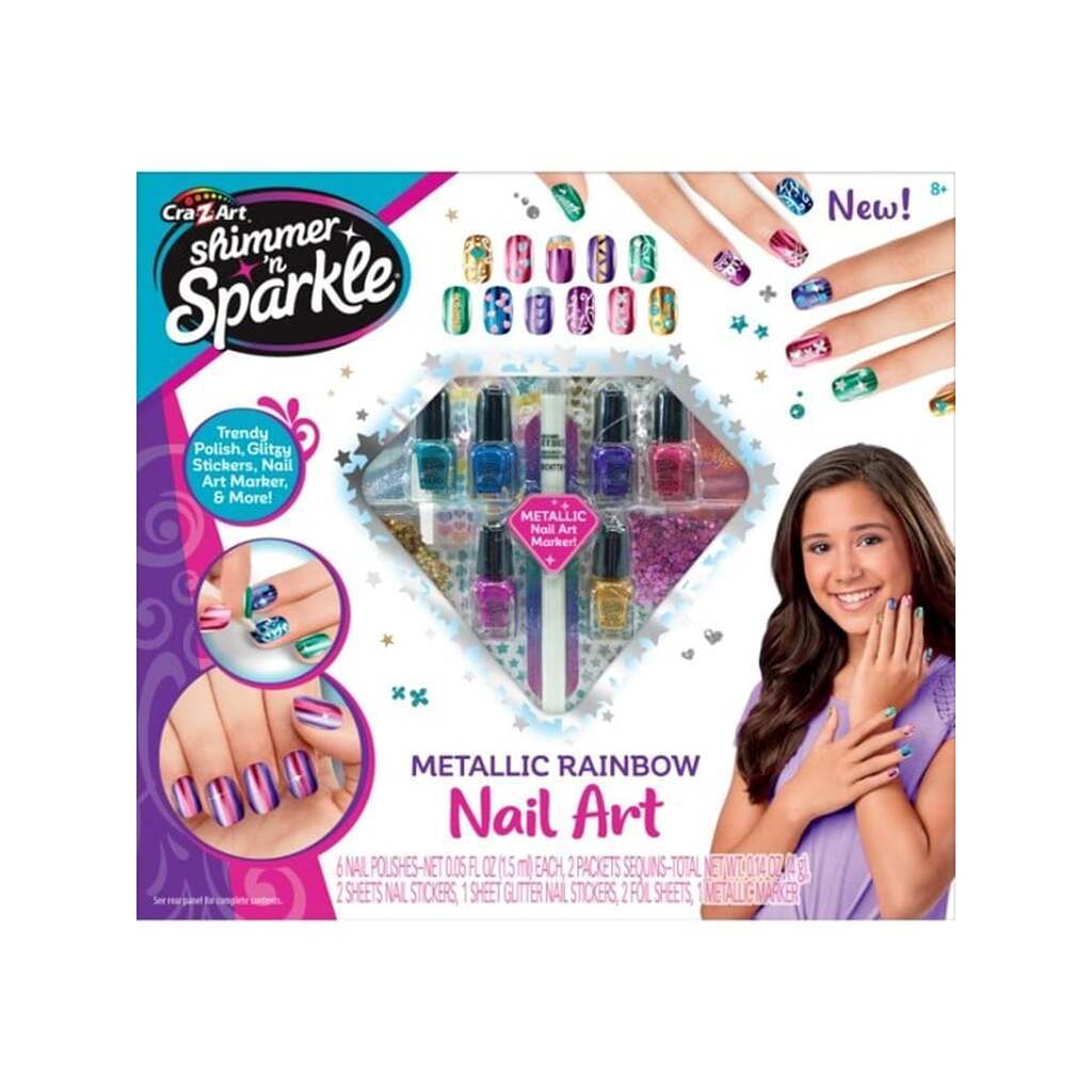 Shimmer n Sparkle SHIMMER N SPARKLE METALLIC RAINBOW NAIL ART