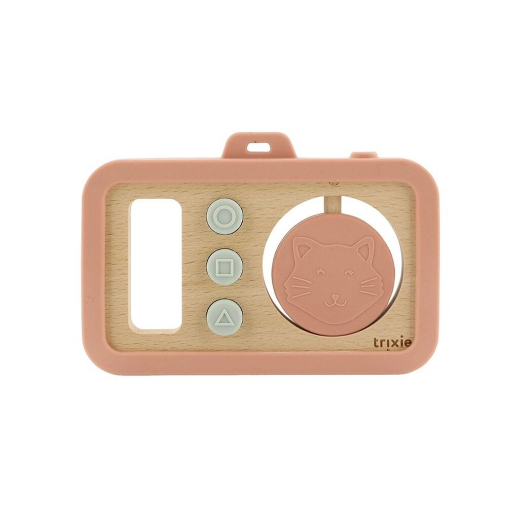 Trixie Baby Wooden Silicone Baby Camera - Mrs. Cat
