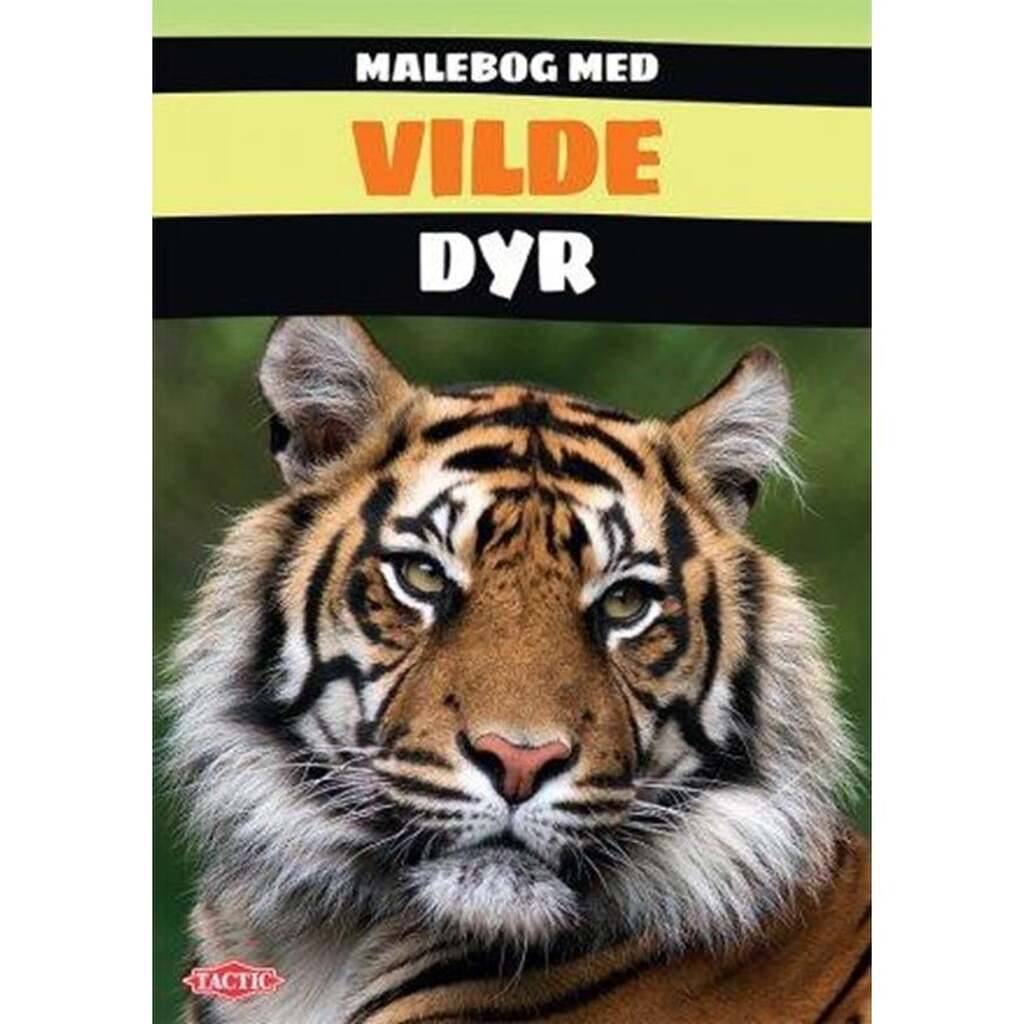 Malebog med vilde dyr (DK) - Børnebog