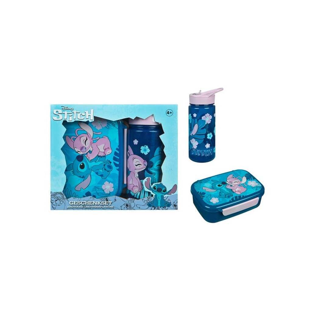 Undercover Lilo &amp; Stitch Madkasse og Vandflaske Sæt