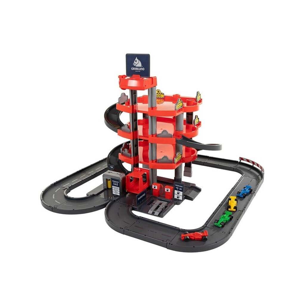 Cavallino Toys - Cavallino Racing 4 Level Parking Garage and Cars Playset