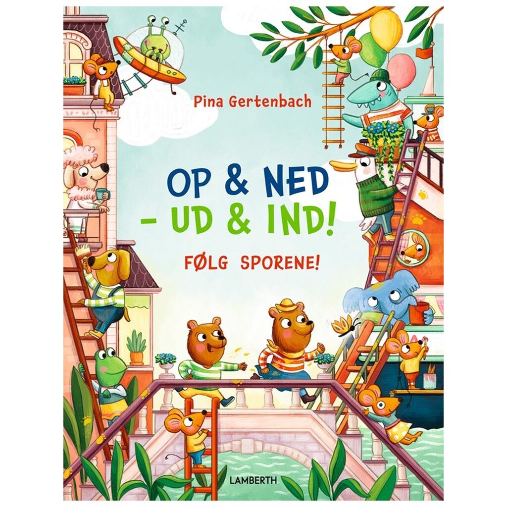 Op og ned - ud og ind! - Følg sporene - Børnebog