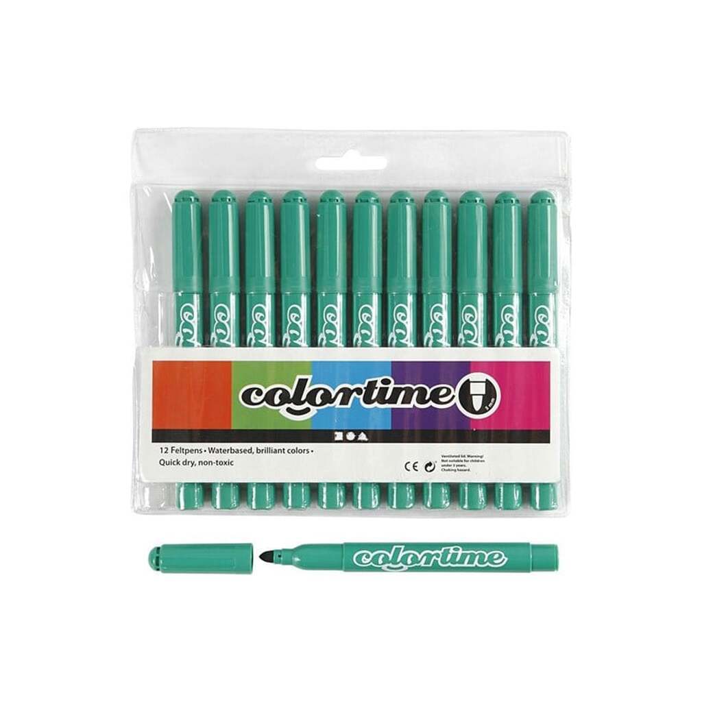 Creativ Company Bright green Jumbo markers 12pcs.