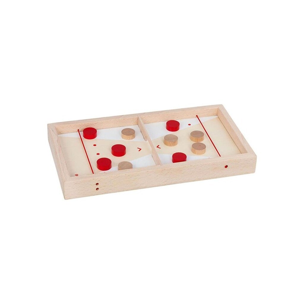 Goki Wooden Puck Shooting Game Table 2in1 11 pcs.