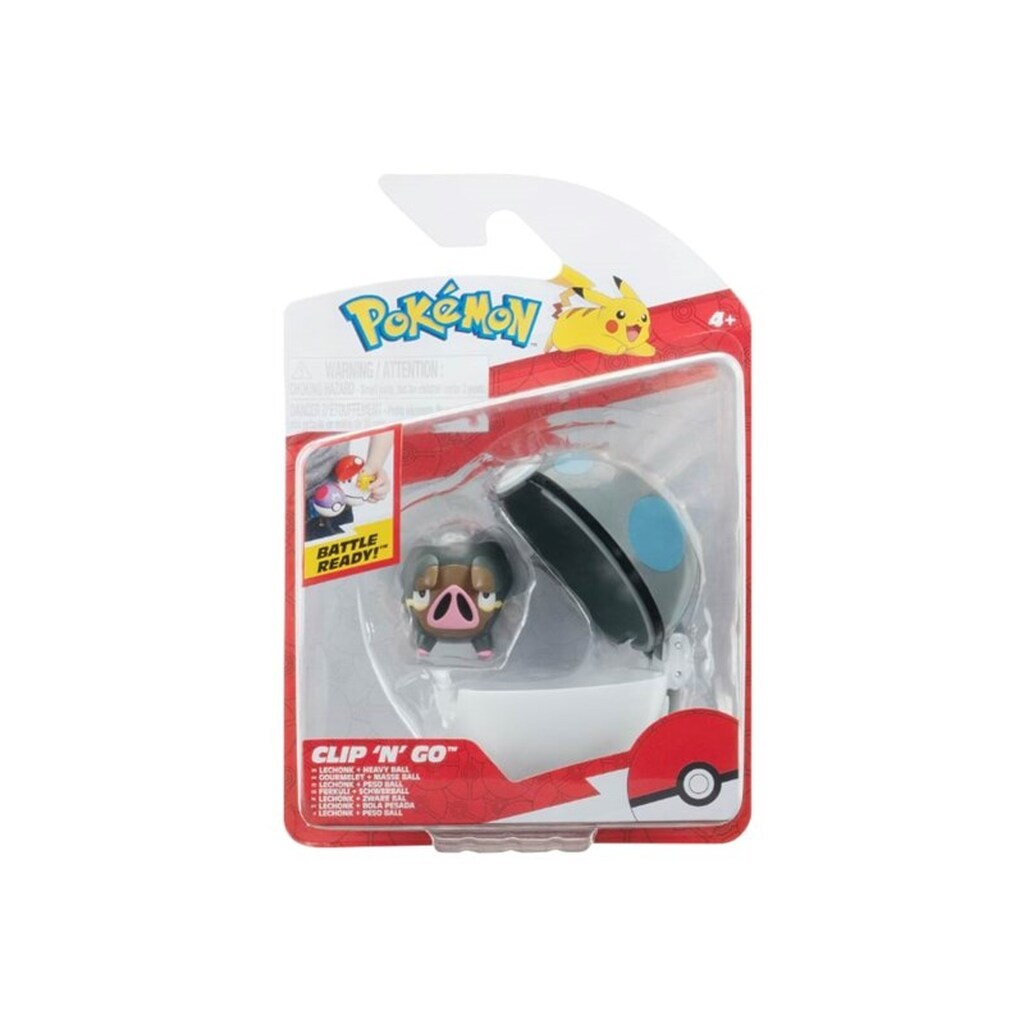 Pokemon Clip N Go Lechon with heavy ball