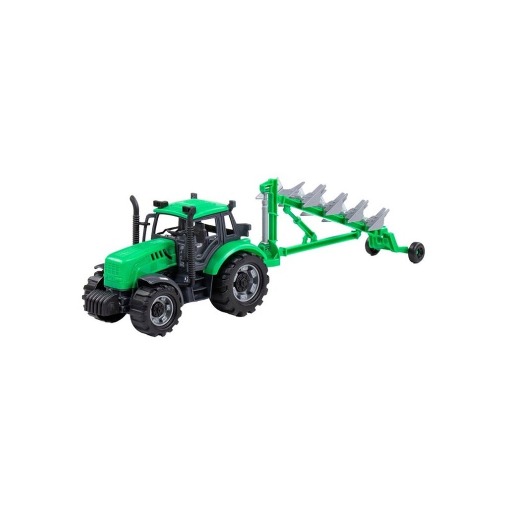 Cavallino Toys Cavallino Tractor with Plough Green Scale 1:32