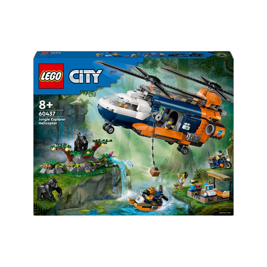 LEGO City 60437 Jungleeventyr - helikopter og ekspeditionsbase