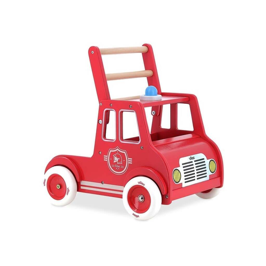 Vilac Push-Along Trolley Fire Truck