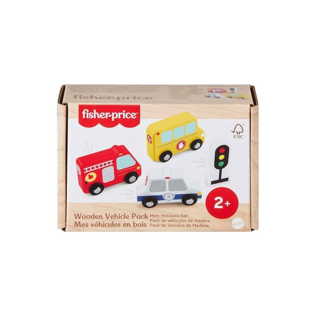 Fisher Price Wood Small Vehicles Pack