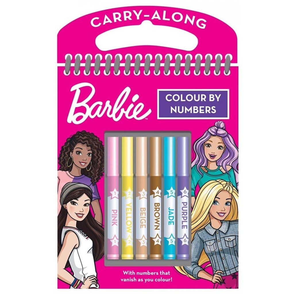 Alligator BARBIE Colour By Numbers Set
