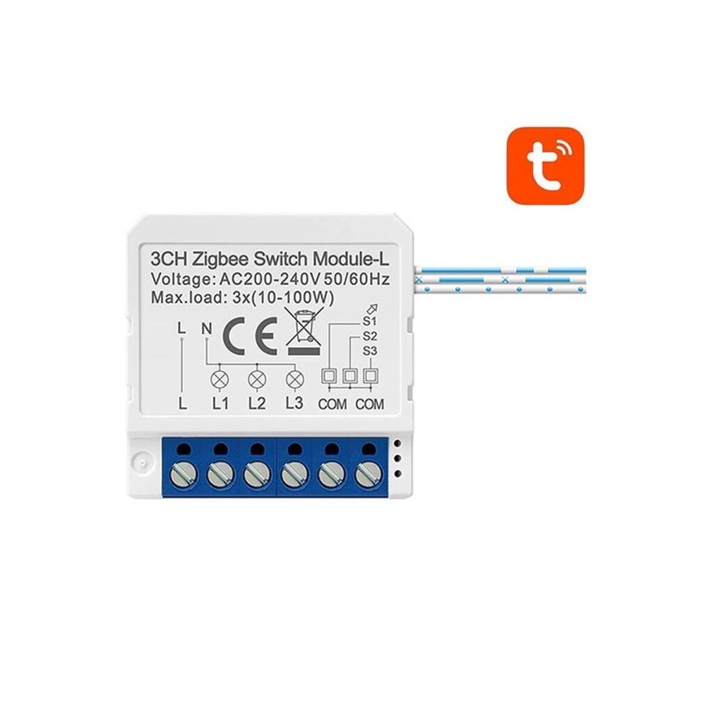 Avatto Smart Switch Module ZigBee LZWSM16-W3 No Neutral TUYA