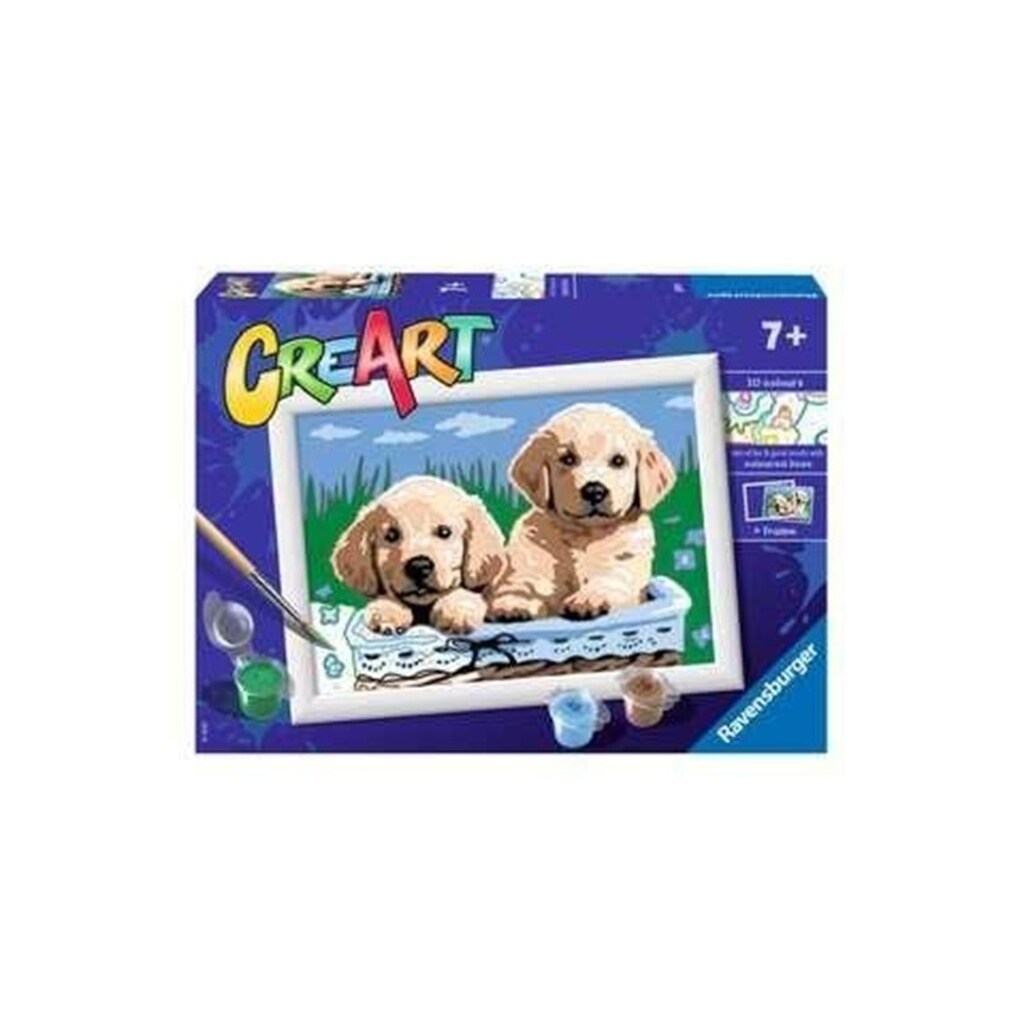 Ravensburger CreArt Painting by Numbers - Cute Puppies