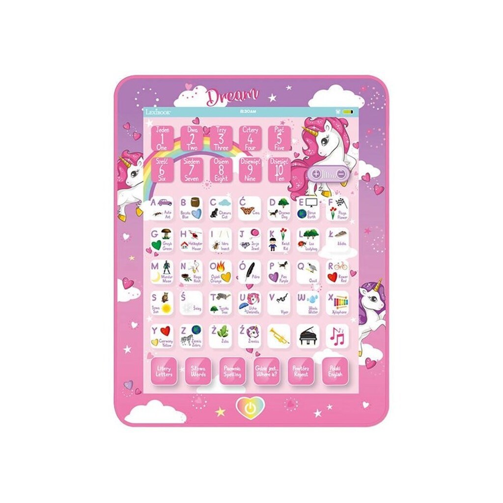 Lexibook Unicorn bilingual talking educational tablet