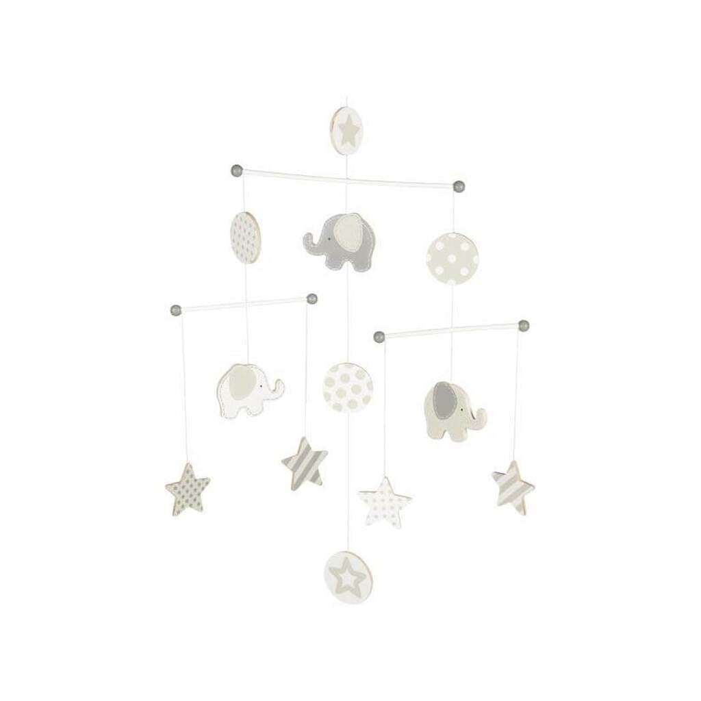 Goki Wooden Baby Mobile Elephant and Stars