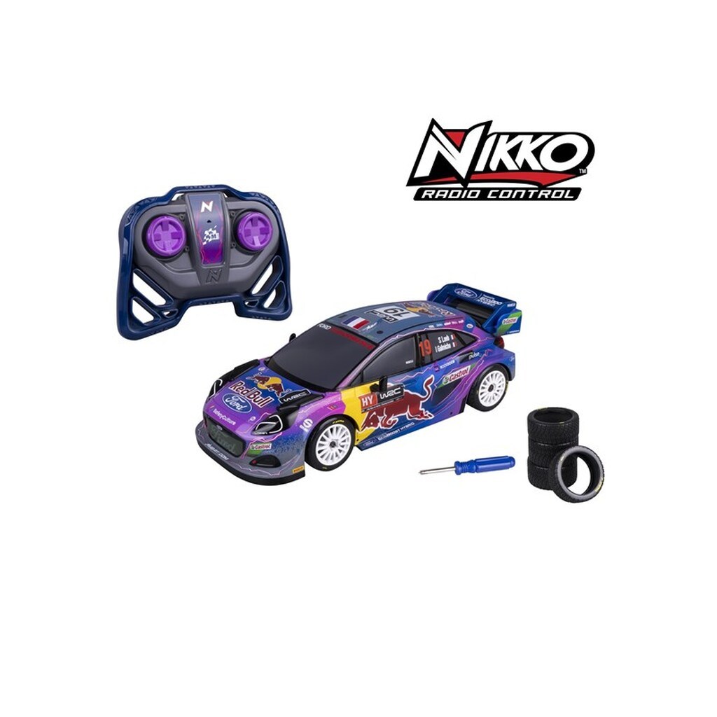 Nikko RC M-Sport Ford Puma Bil med Ekstra Dæk 28 cm Loeb