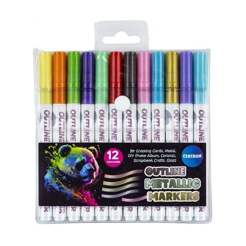 CENTRUM Tusser OUTLINE METALLIC 12 stk.