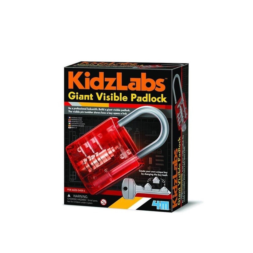 4M KIDZLABS / GIANT VISIBLE PADLOCK