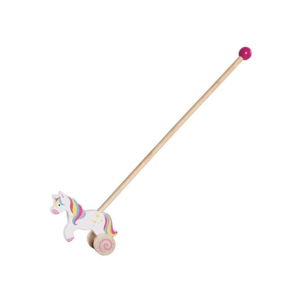 Goki Wooden Push Figure Unicorn