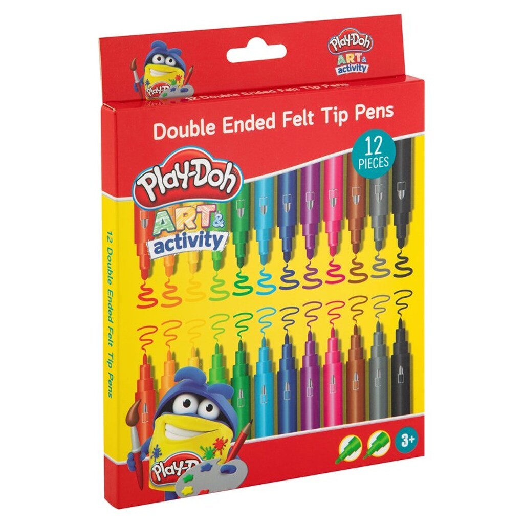 Play-Doh 12 Double Ended Felt Tip Pens