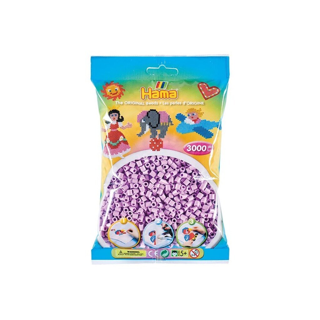 Hama Beads - Pastel Purple 3000 pcs