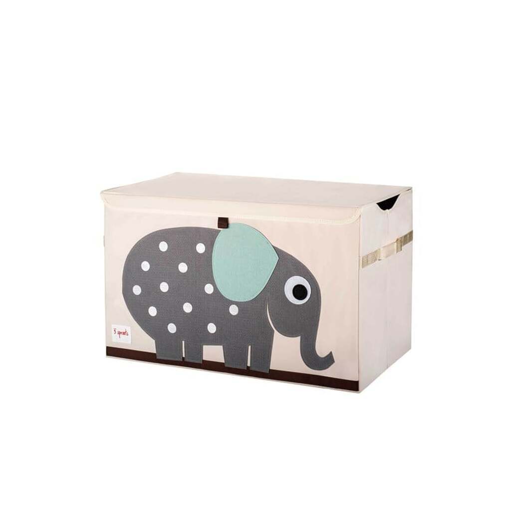 3 Sprouts Opbevaringskasse med låg, Elephant