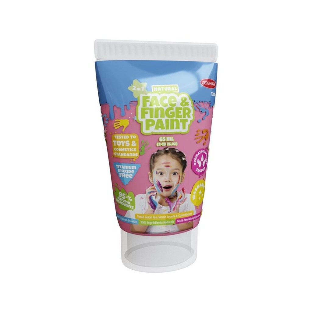 Boti Natural Face &amp; Fingerpaint Tube - Pink 65ml