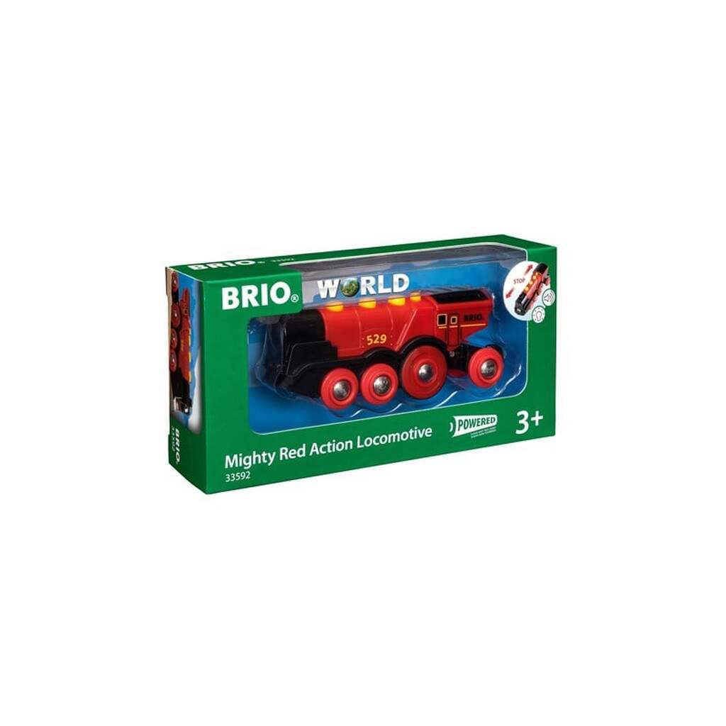 Brio Stort, rødt lokomotiv, B/O