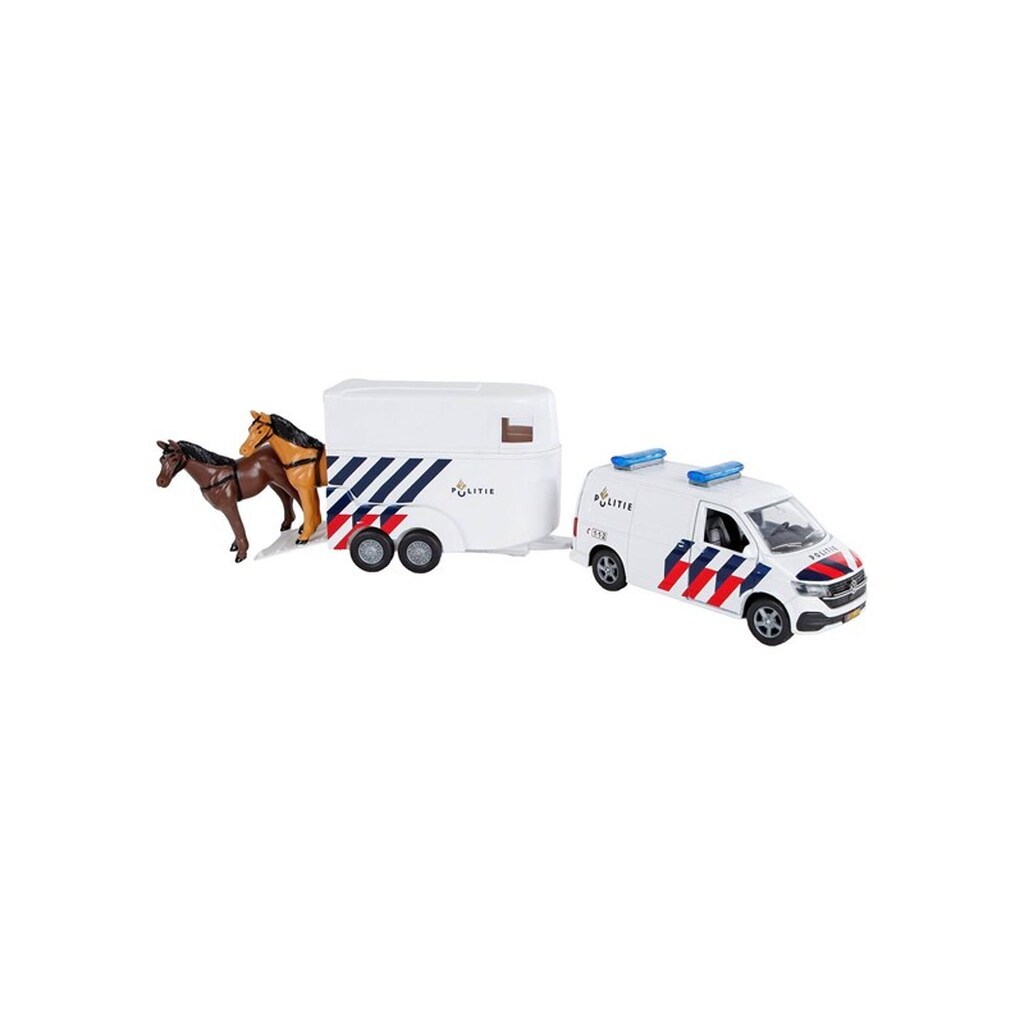 Kids Globe VW Transporter Police with Horse Trailer