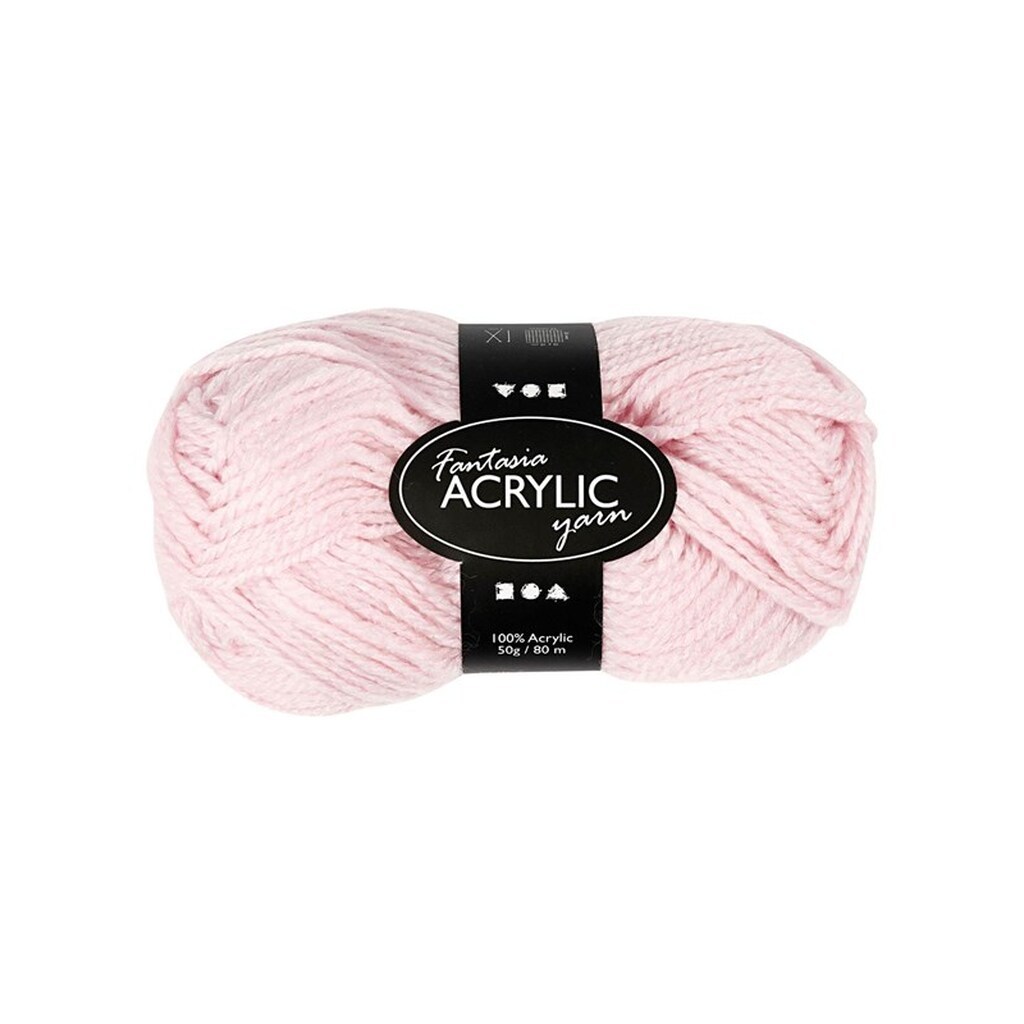 Creativ Company Acrylic yarn Light red 50gr 80m