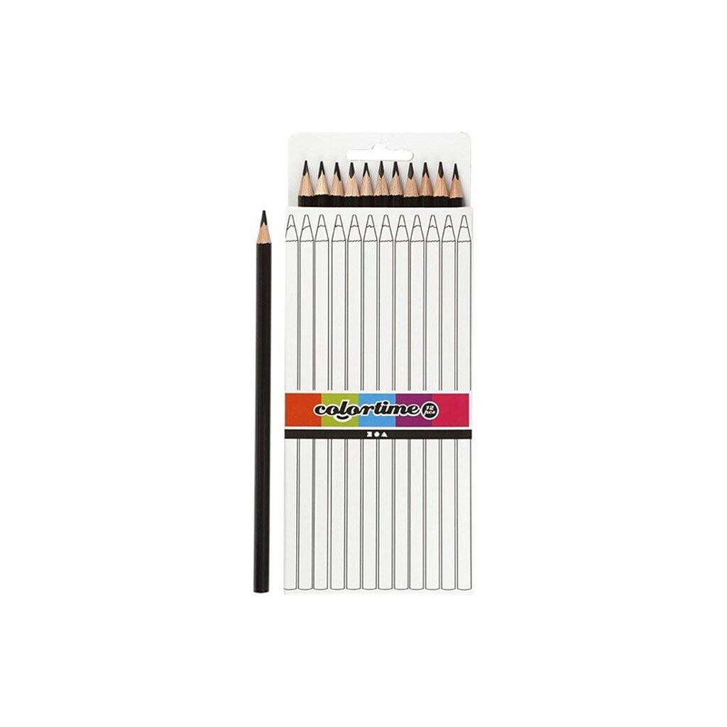 Creativ Company Triangular colored pencils - Black 12pcs.