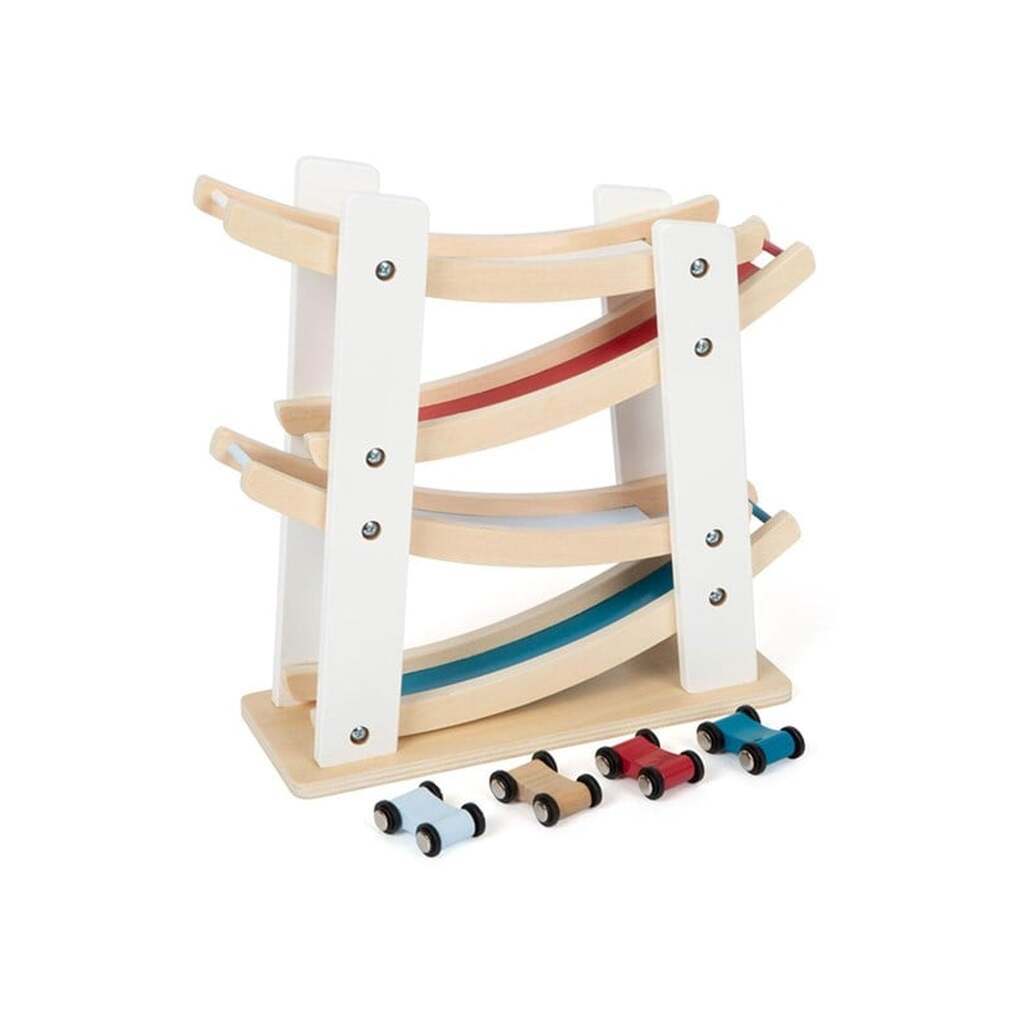 Small Foot - Wooden Autobahn with 4 Cars