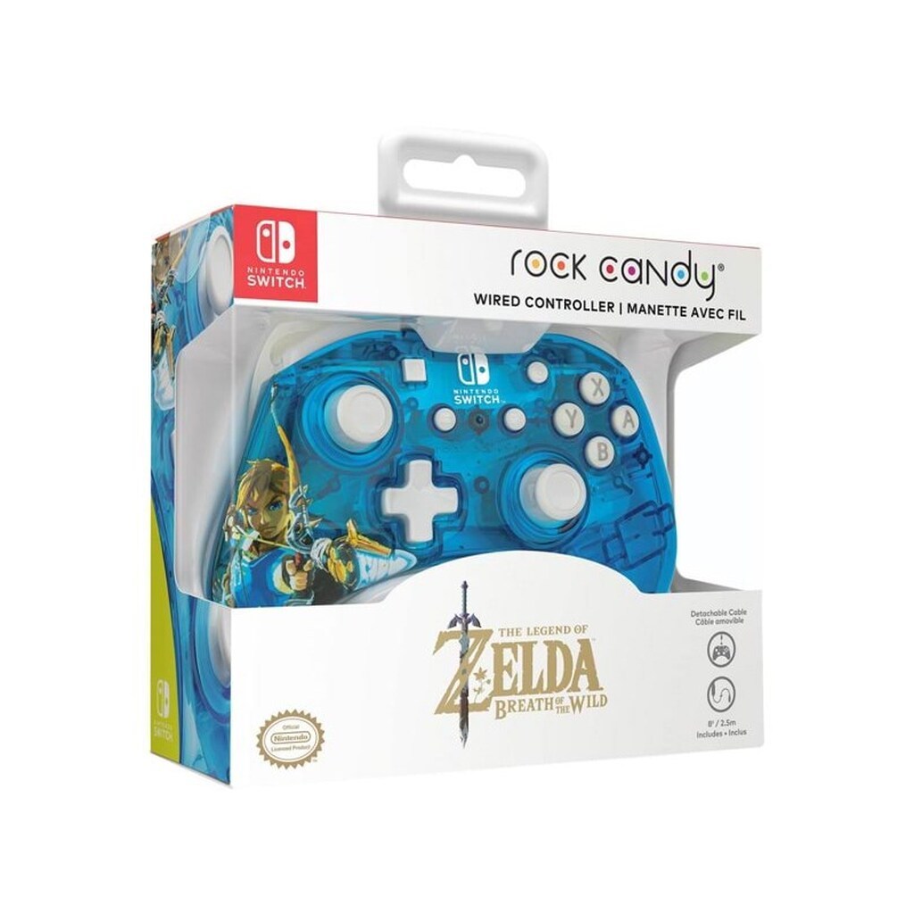 PDP Rock Candy Wired Controller - Berry Brave Link - Wired Controller - Nintendo Switch