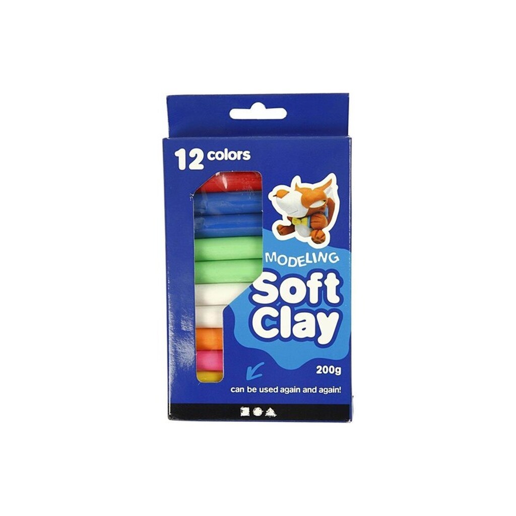 Creativ Company Soft Clay Set with Various Colors 200gr.