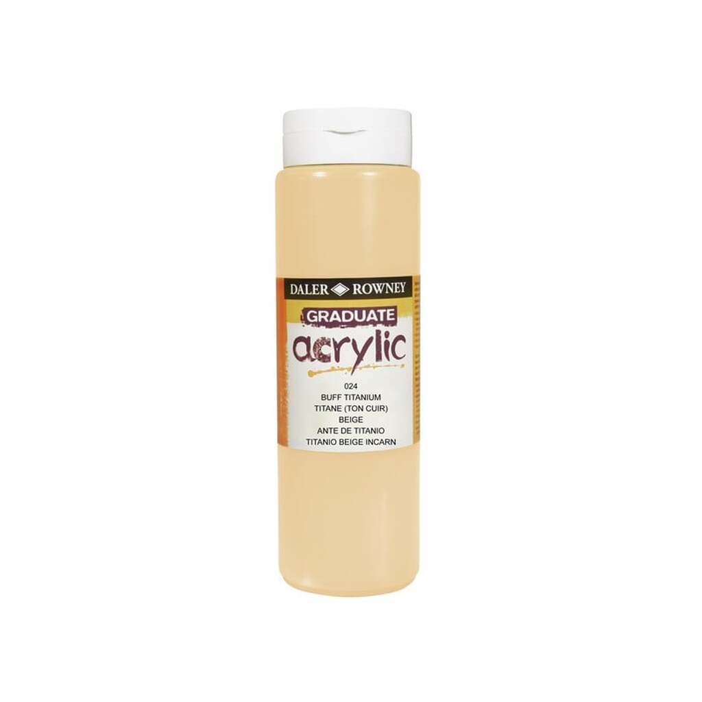 Daler-Rowney Graduate Acrylic 500 ml Buff Titanium