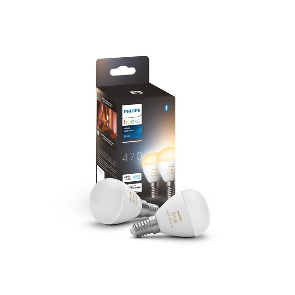 Philips Hue White ambiance E14 Intelligent kronepære (2-pak)
