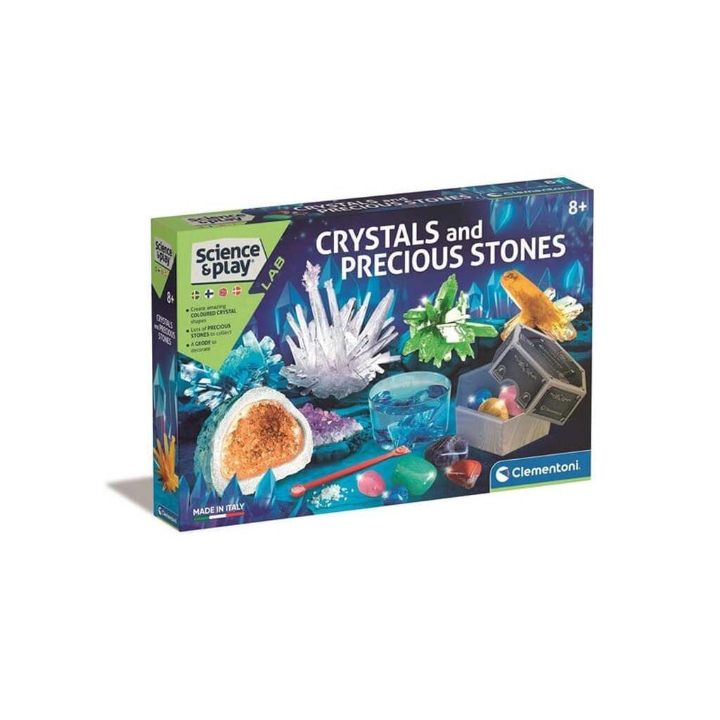 Clementoni Scienc &amp; Play Lab - Crystals &amp; Precious Stones (Nordic)