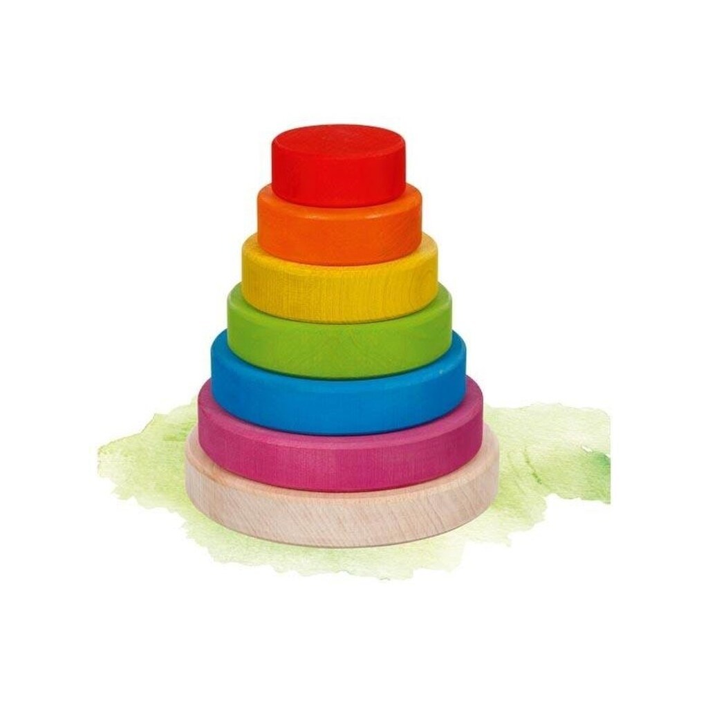 Goki Wooden Stacking Tower 7 pieces.