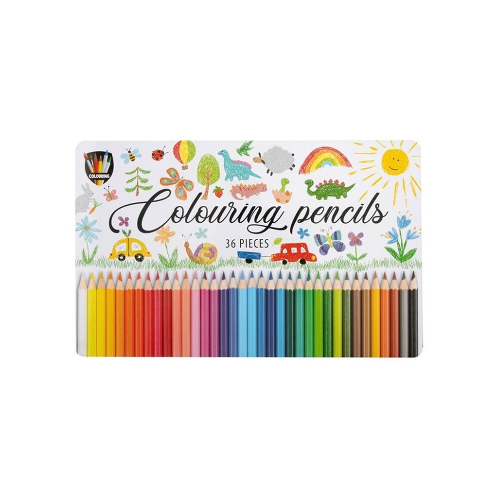 Grafix - Colored pencils in tin box 36 pcs.