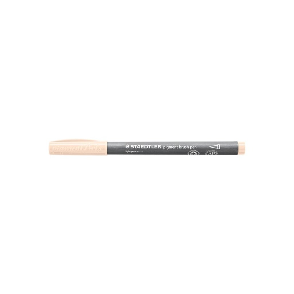 Staedtler BRUSH PIGMENT PEN, ÆSKE 10 STK, LYS FERSKEN