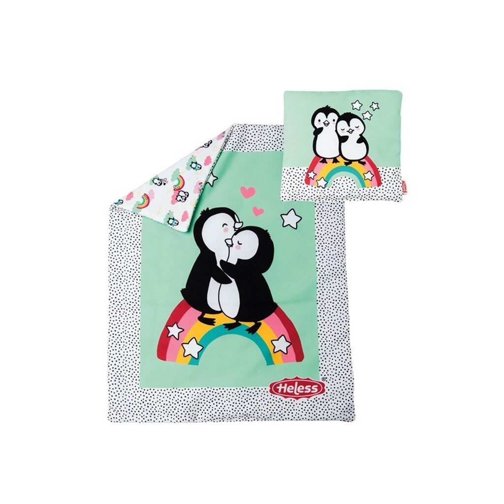 Heless Penguin Doll Blanket with Pillow