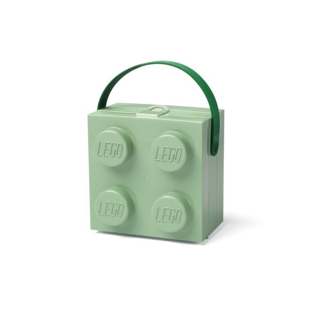 LEGO BOX W. HANDLE - SAND GREEN