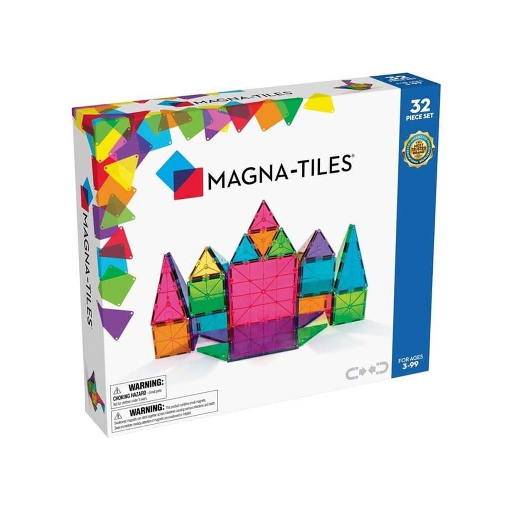 Magna-Tiles - Clear Colours 32 pcs